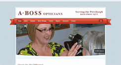 Desktop Screenshot of abossopticians.com